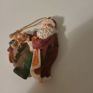 Vintage Santa Ornament #3
